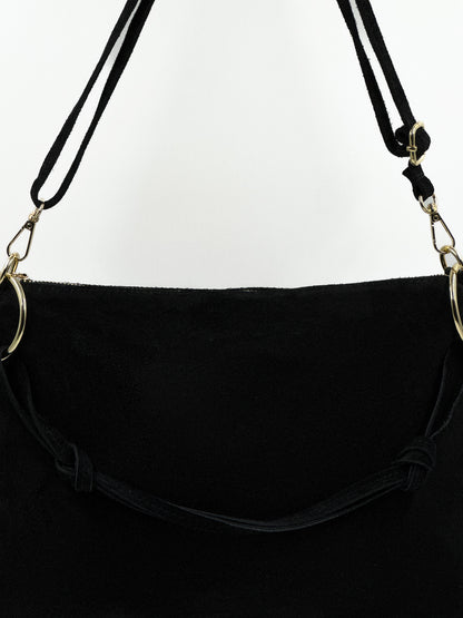 Cartera Giulia Negro Gamuza