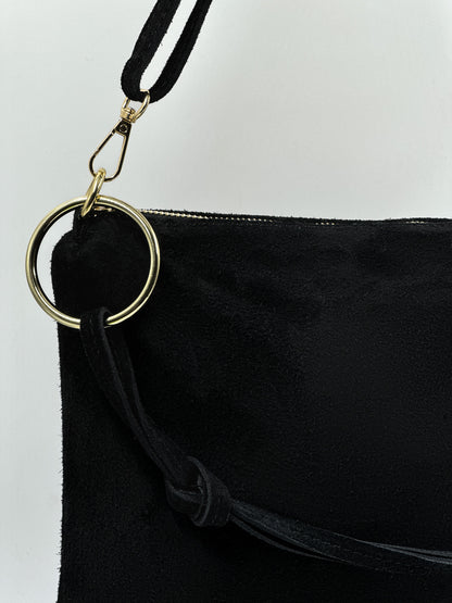 Cartera Giulia Negro Gamuza