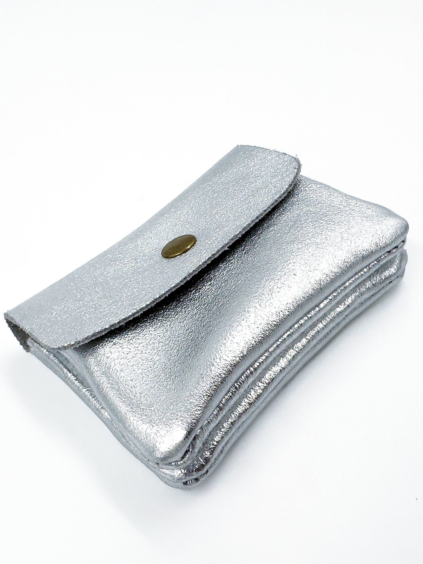 Monedero Nina Cuero Metalizado