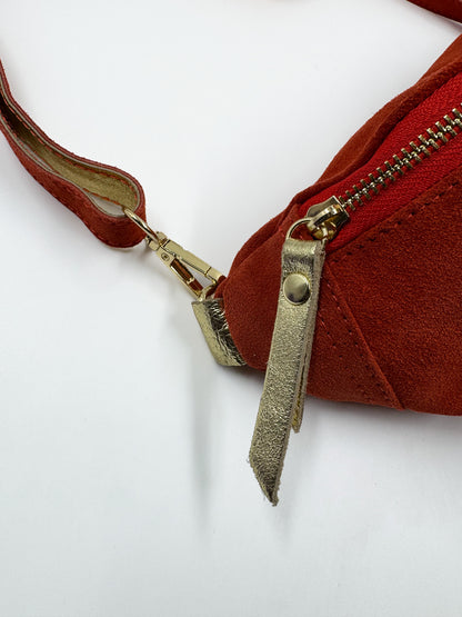 Riñonera Vittoria  Reno Rojo/Dorado