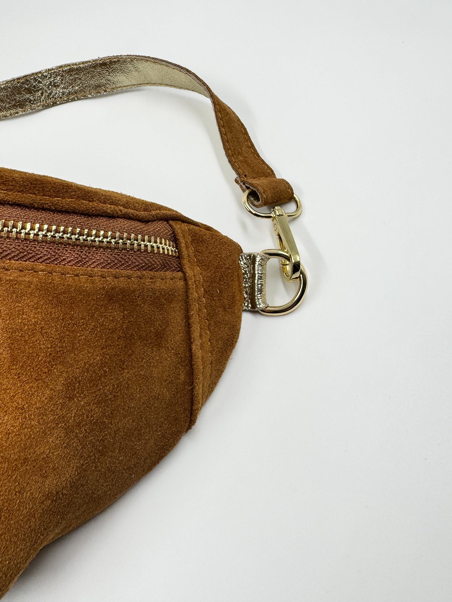 Riñonera Vittoria Reno Caramelo/Dorado