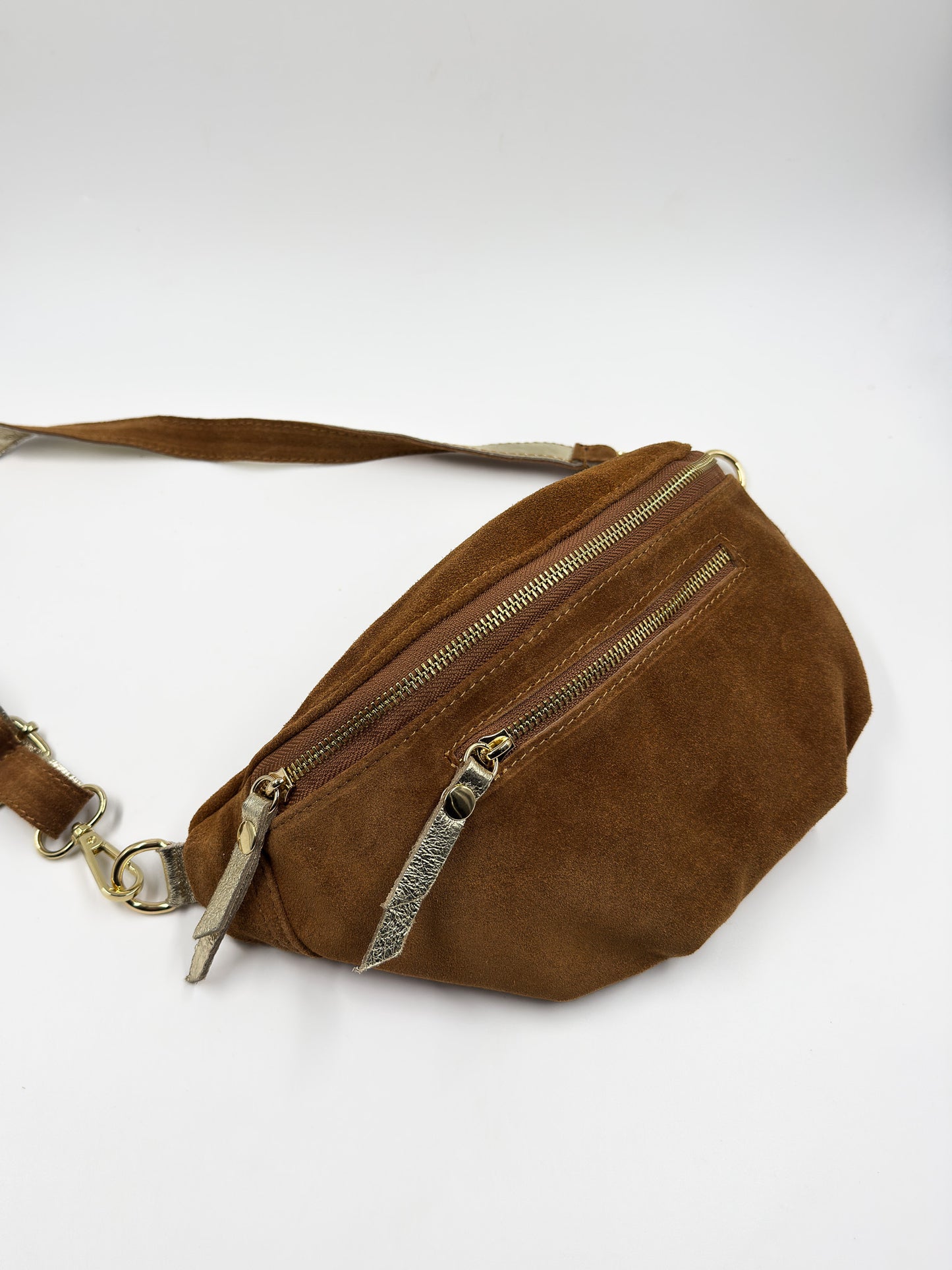 Riñonera Vittoria Reno Caramelo/Dorado