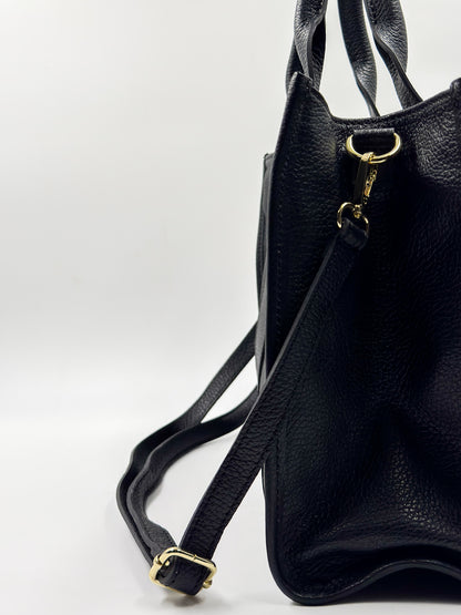 Bandolera Roberta Negro+Envío GRATIS